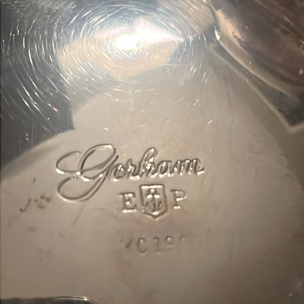 Gorham Vintage Silver 3 Piece Duchess Coffe Set with Cream and Sugar Bowl EUC